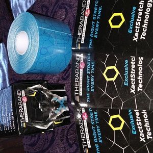 New in original Pkg. Theraband Roll & Sample Strips Kinesiology Tape